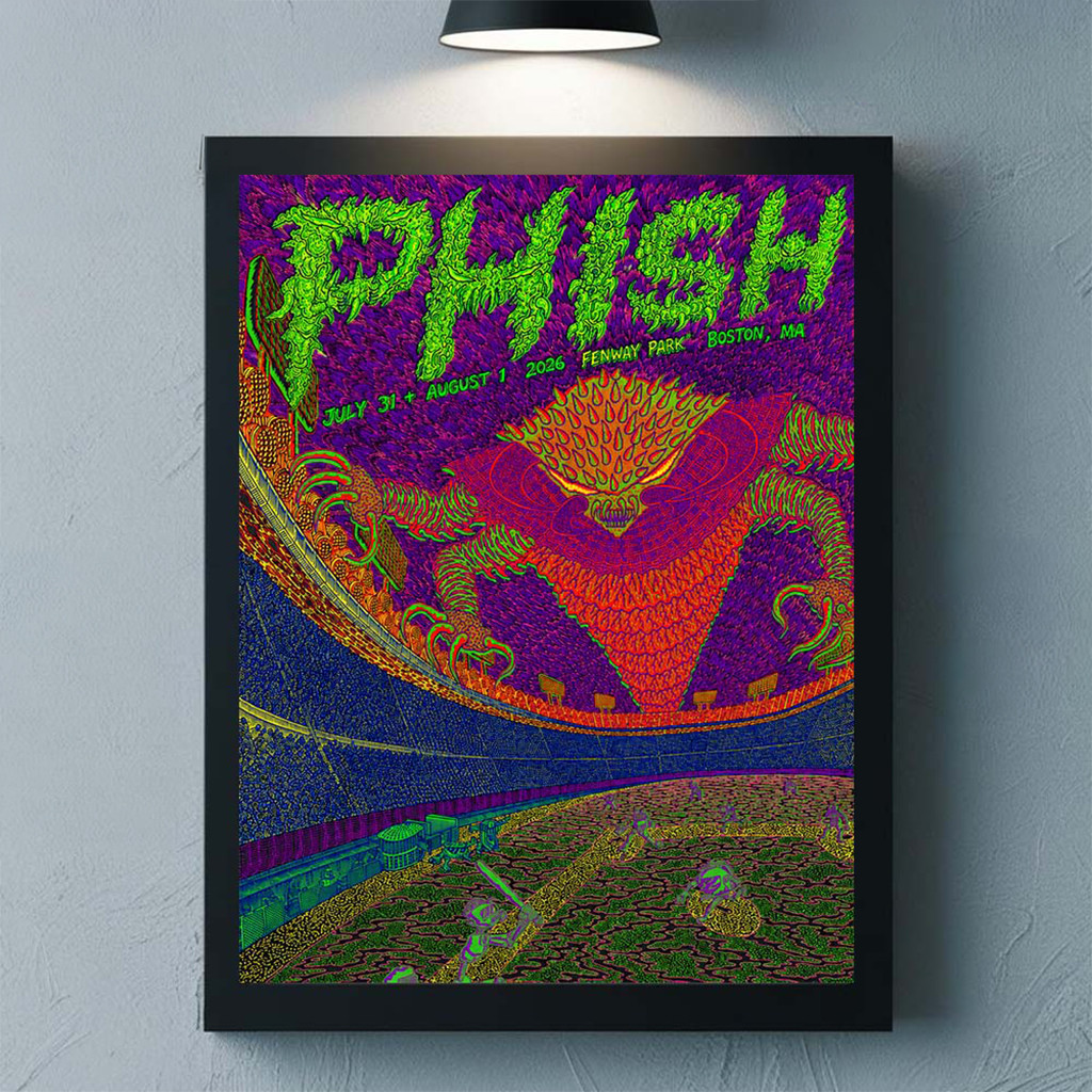 Phish Dry Goods Boston MA 2026 LE Poster Phish Merch Living Room Wall Art Gifts For Fans - Kdjoy Phish Dry Goods Boston MA 2026 LE Poster Phish Merch Living Room Wall Art Gifts For Fans - Kdjoy