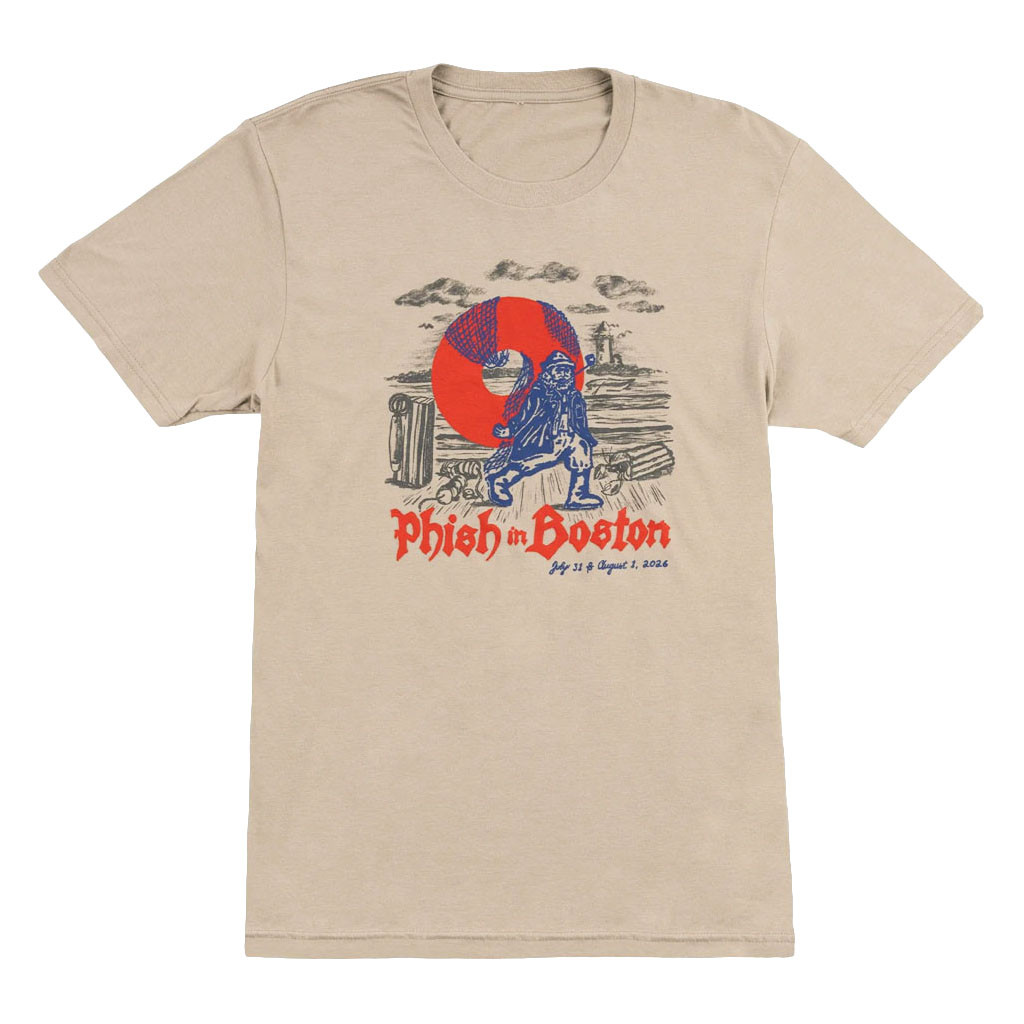 Phish Dry Goods Merch 2026 Gordon's Fisherman Fenway T-Shirt Phish In Boston Shirt Fan Gifts - Kdjoy