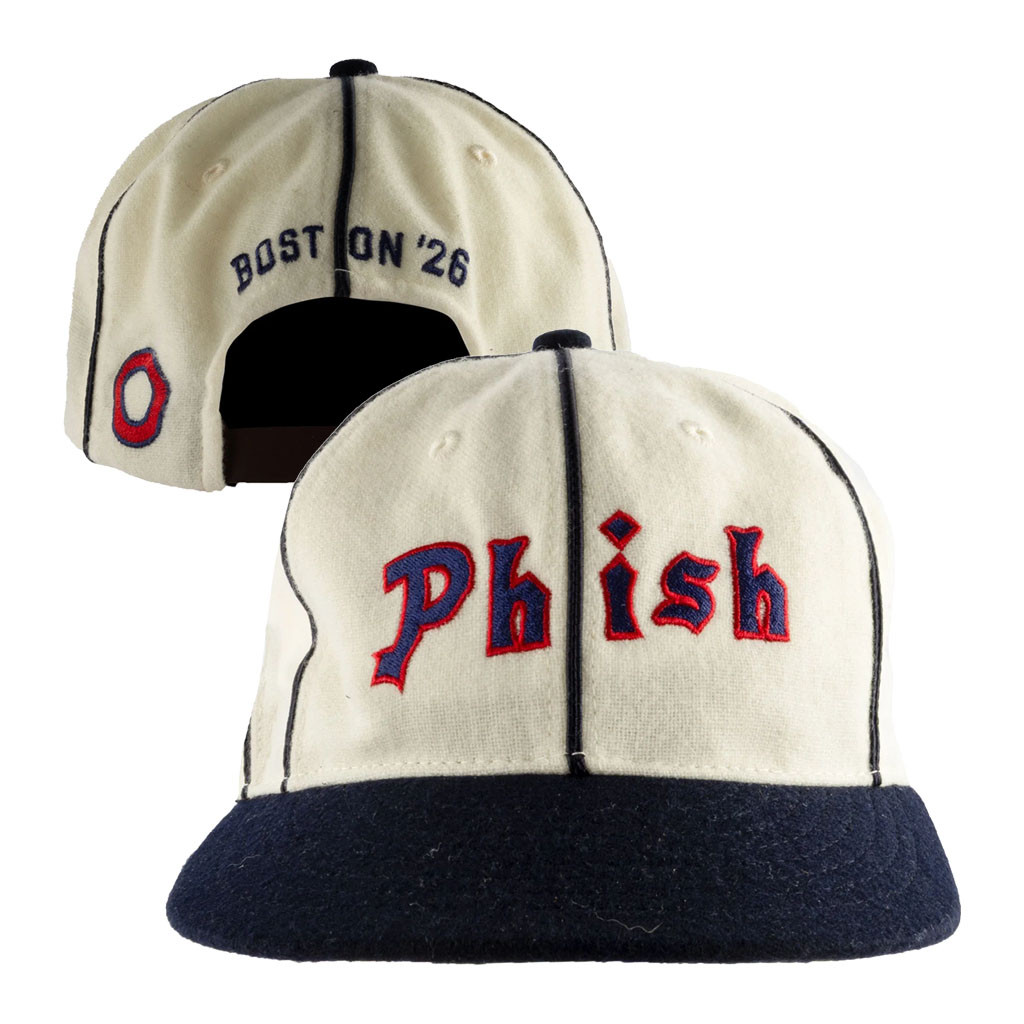 Phish Dry Goods Merch 2026 Phish X Ebbets Vintage Striped Fenway Hat Embroidered Band Fan Gifts - Kdjoy