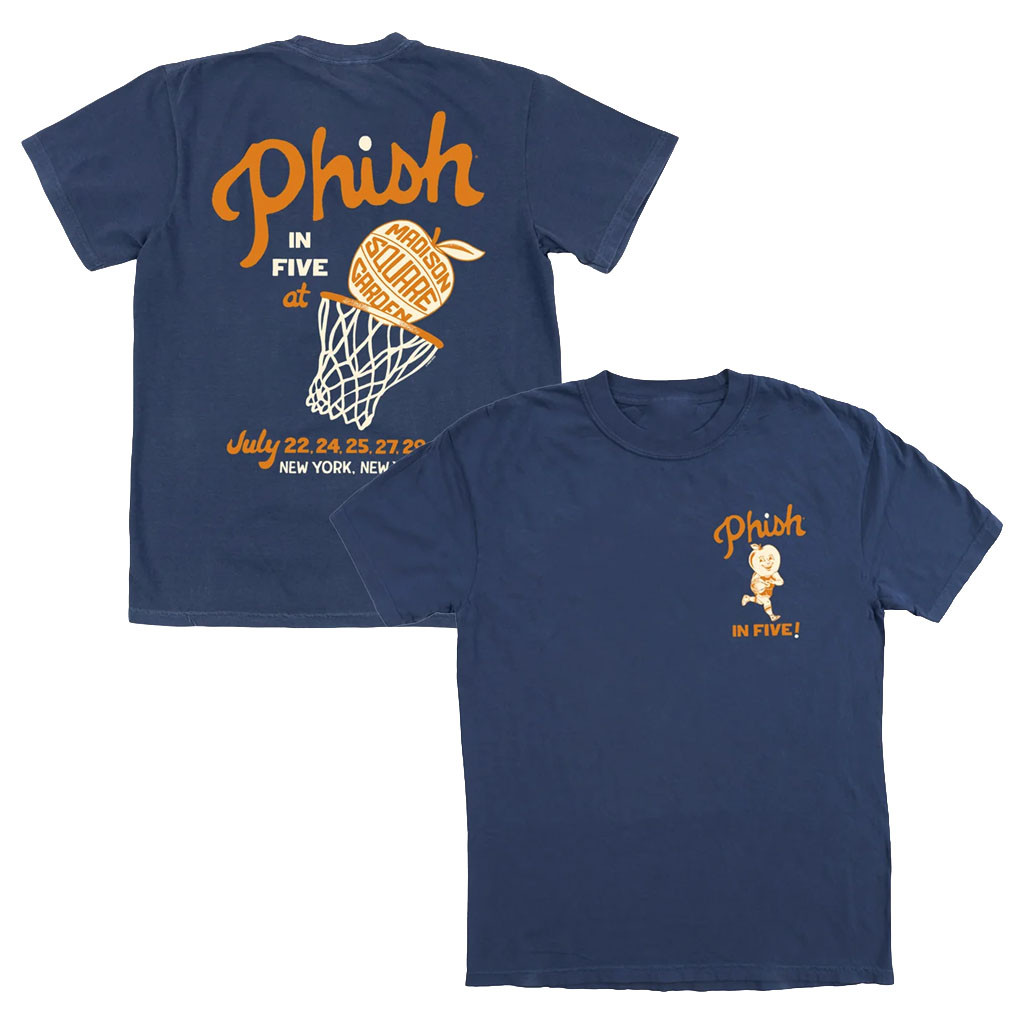 Phish Dry Goods Merch Apple Jam In Five The Garden July 2026 T-Shirt Phish Tour Merch Fan Gifts - Kdjoy