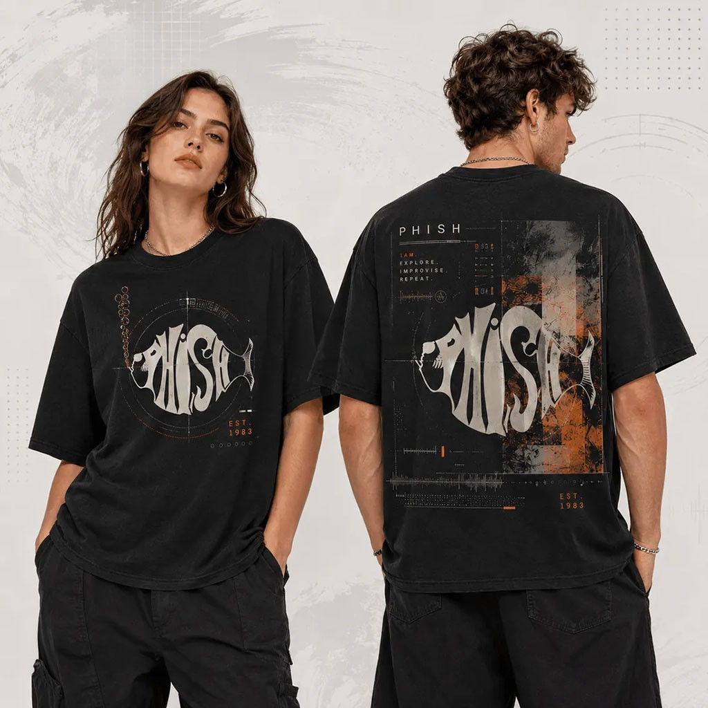 Phish Jam Band EST 1983 Black T-Shirt Phish Merch Gifts For Music Enthusiasts