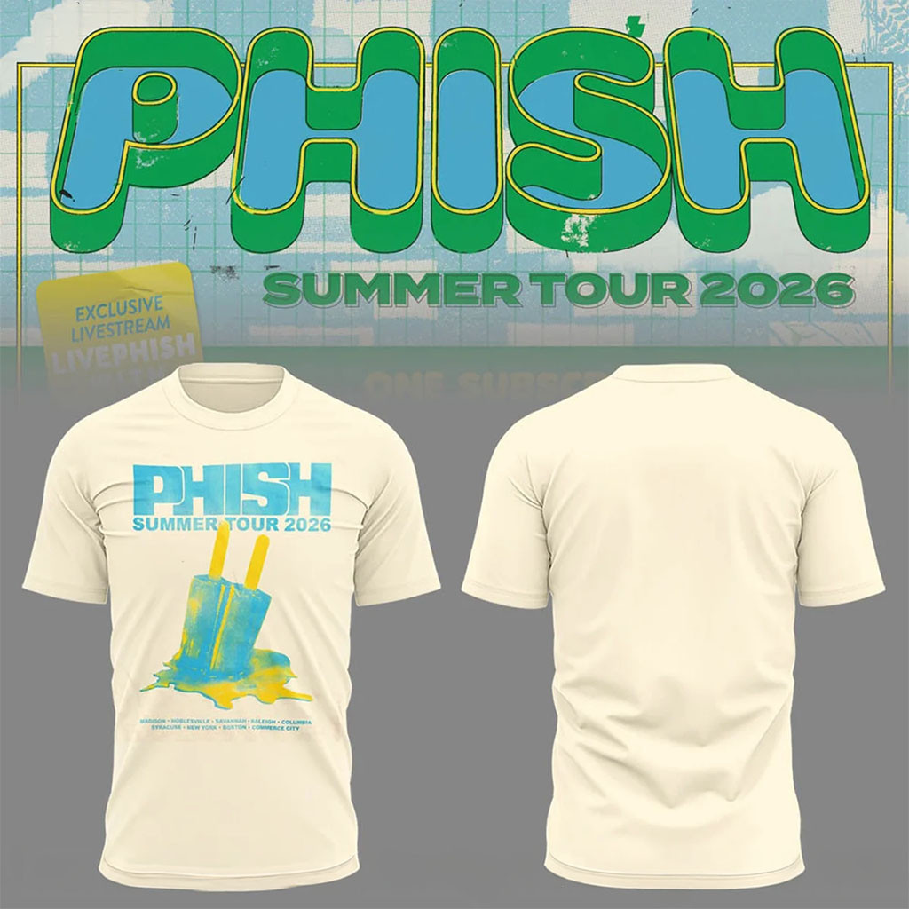 Phish Melted Pop Summer Tour 2026 T-Shirt Phish Merch Gift Ideas For Rock Band Fans - Kdjoy