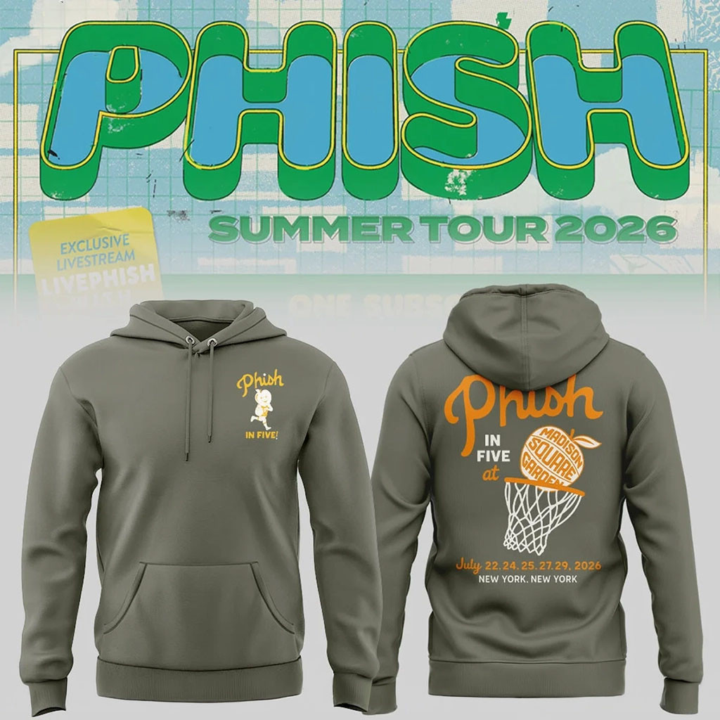 Phish Summer Tour 2026 At Madison Square Garden NY Hoodie Phish Merch Rock Fan Gifts - Kdjoy Phish Summer Tour 2026 At Madison Square Garden NY Hoodie Phish Merch Rock Fan Gifts - Kdjoy