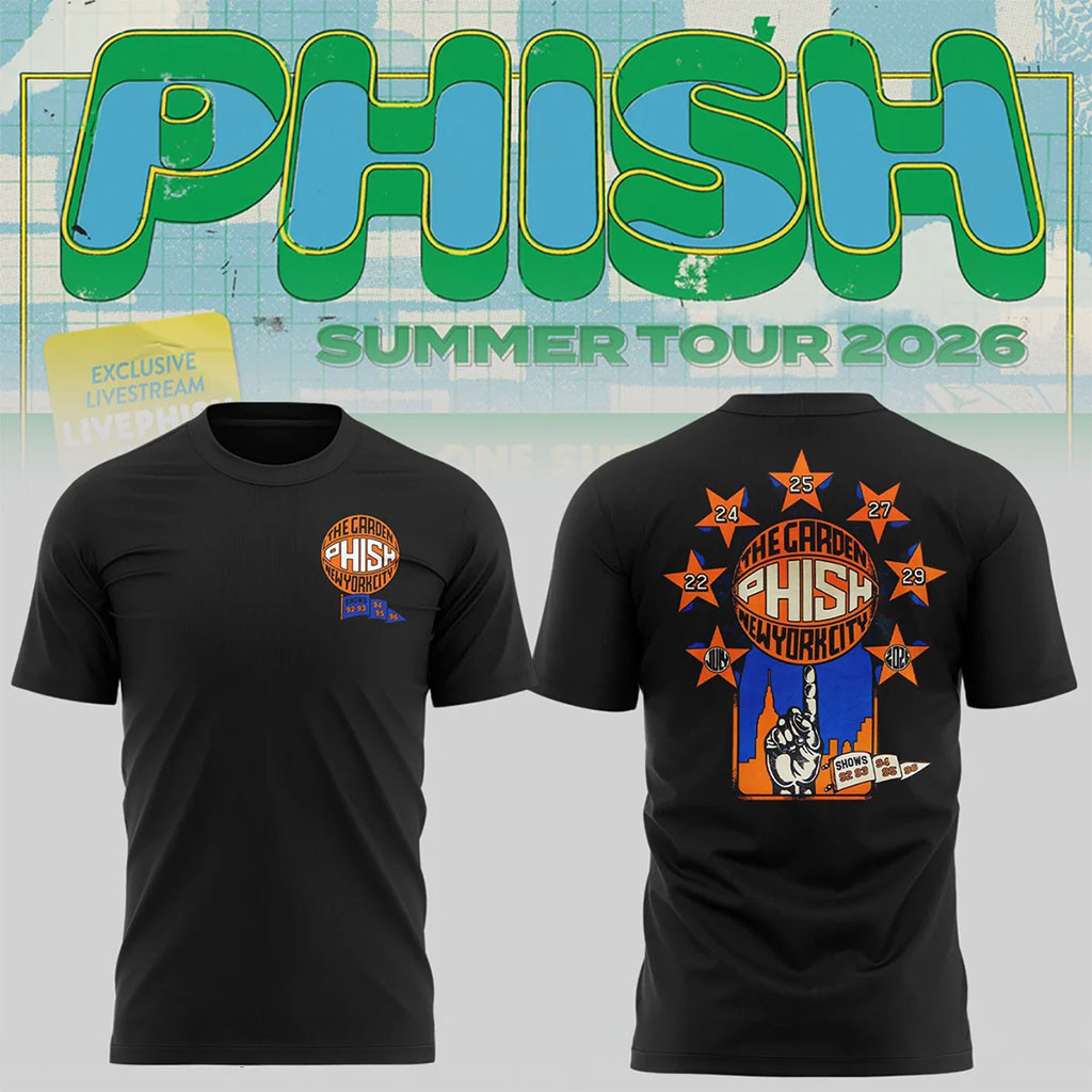 Phish Summer Tour 2026 At Madison Square Garden NY T-Shirt Phish Band Merch Rock Fan Gifts - Kdjoy