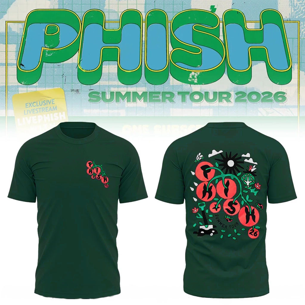 Phish Summer Tour 2026 Merch Homegrown Tomatoes T-Shirt Phish Band Merch Gift For Rock Fans - Kdjoy Phish Summer Tour 2026 Merch Homegrown Tomatoes T-Shirt Phish Band Merch Gift For Rock Fans - Kdjoy