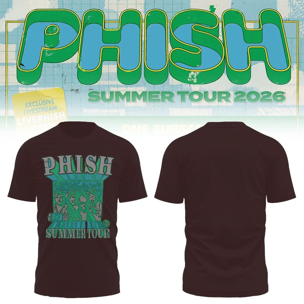 Phish Summer Tour 2026 T-Shirt Band Photo Portrait Shirt Phish Band Merch Gift For Rock Fans - Kdjoy Phish Summer Tour 2026 T-Shirt Band Photo Portrait Shirt Phish Band Merch Gift For Rock Fans - Kdjoy