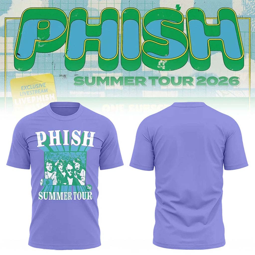 Phish Summer Tour 2026 T-Shirt Phish Band Merch Music Concert Outfits For Fans - Kdjoy Phish Summer Tour 2026 T-Shirt Phish Band Merch Music Concert Outfits For Fans - Kdjoy