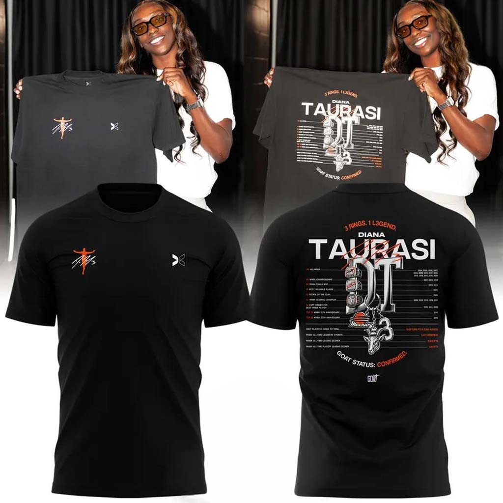 Phoenix Mercury X Togethxr Diana Taurasi GOAT T-Shirt Present For Basketball Fans - Kdjoy