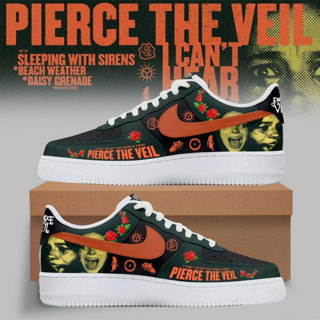 Pierce The Veil Merch I Can't Hear You Pierce The Veil Sneakers Gifts For Brother - Kdjoy Pierce The Veil Merch I Can't Hear You Pierce The Veil Sneakers Gifts For Brother - Kdjoy