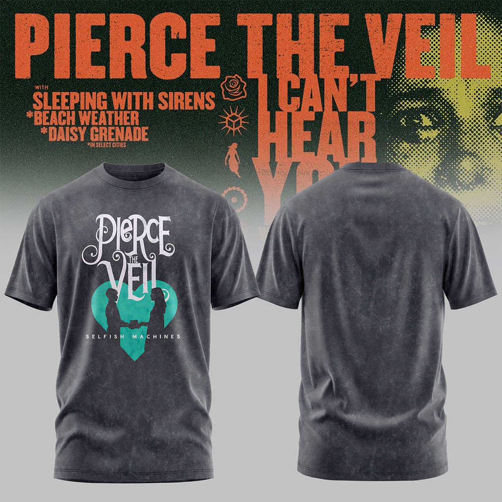 Pierce The Veil Merch I Can't Hear You World Tour Australia 2026 Shirt Music Clothing Fan Gifts - Kdjoy Pierce The Veil Merch I Can't Hear You World Tour Australia 2026 Shirt Music Clothing Fan Gifts - Kdjoy