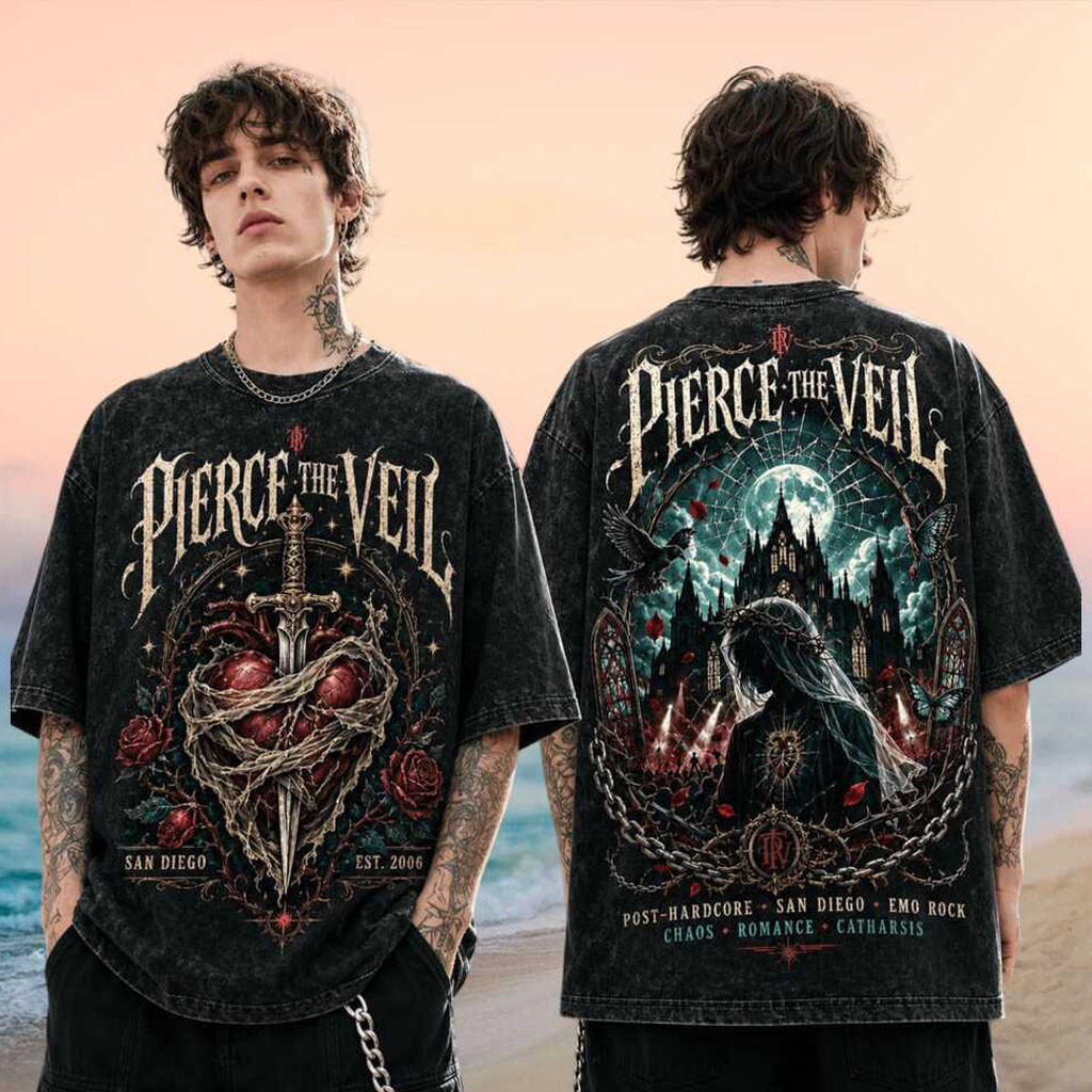 Pierce The Veil Post Hardcore Emo Rock Heart Dagger Shirt Pierce The Veil Merch Rock Fan Gifts - Kdjoy Pierce The Veil Post Hardcore Emo Rock Heart Dagger Shirt Pierce The Veil Merch Rock Fan Gifts - Kdjoy
