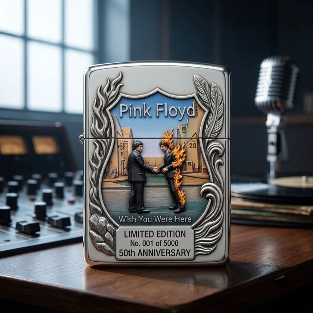 Pink Floyd Wish You Were Here 50th Anniversary Lighter Case Pink Floyd Merch Dad Gifts - Kdjoy Pink Floyd Wish You Were Here 50th Anniversary Lighter Case Pink Floyd Merch Dad Gifts - Kdjoy