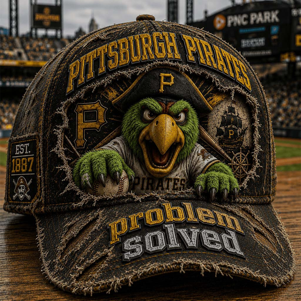 Pittsburgh Pirates Problem Solved Hat 2026 Pittsburgh Pirates Merch Cool Gift For Baseball Fans - Kdjoy
