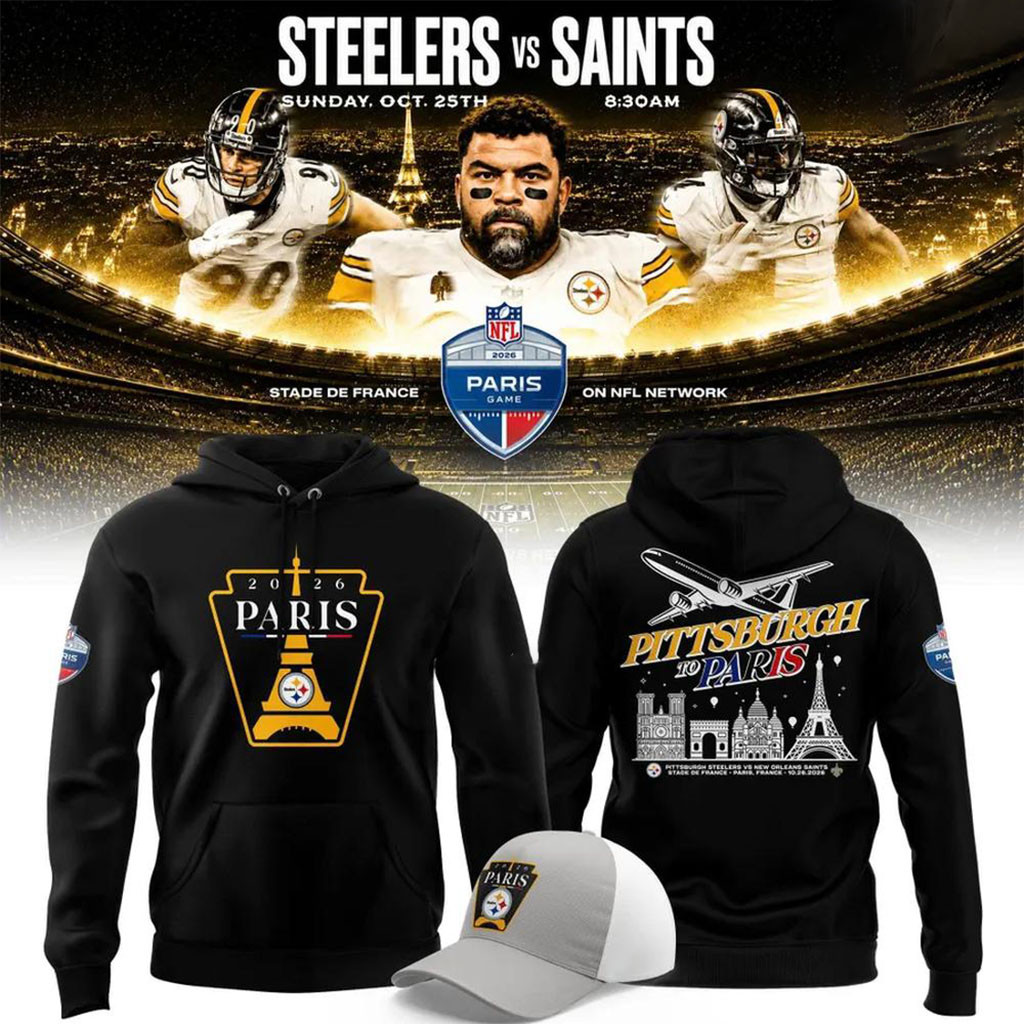 Pittsburgh Steelers 2026 Paris Game Collection Hoodie Steelers Merch Gifts For Football Fan - Kdjoy
