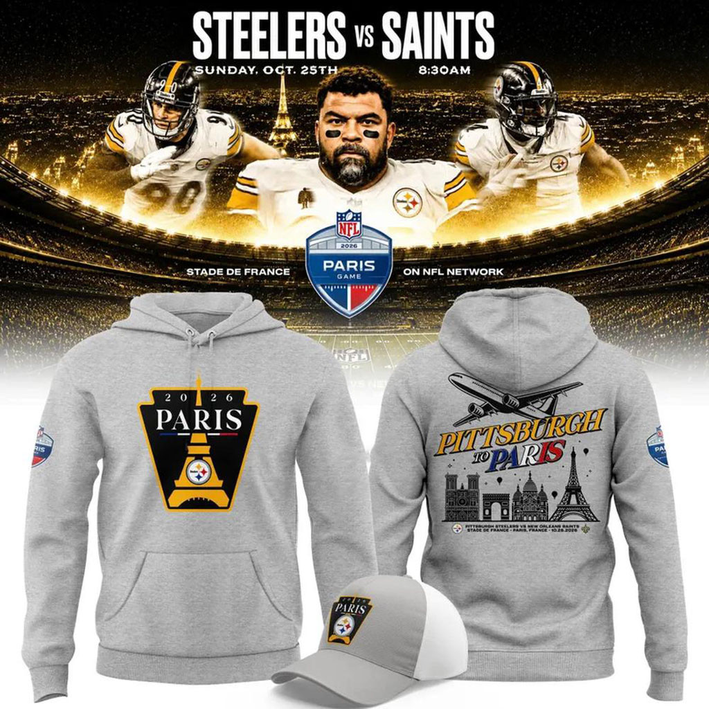 Pittsburgh Steelers 2026 Paris Game Collection Hoodie Steelers Merch Presents For Football Fans - Kdjoy