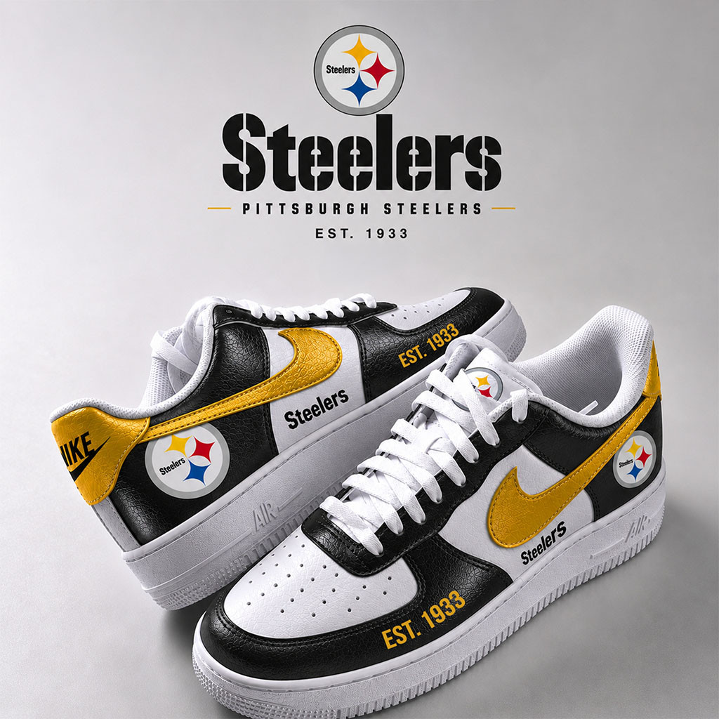 Pittsburgh Steelers 2026 Sneakers Gameday Shoes Pittsburgh Steelers Merch Football Fan Gifts - Kdjoy
