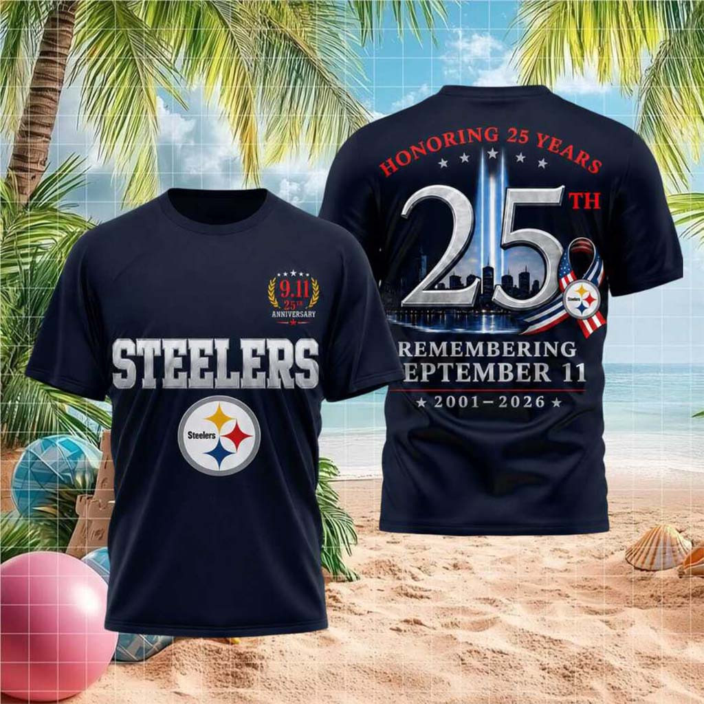Pittsburgh Steelers 911 25th Anniversary Remembrance Shirt Steelers Merch Patriot Day Gifts - Kdjoy