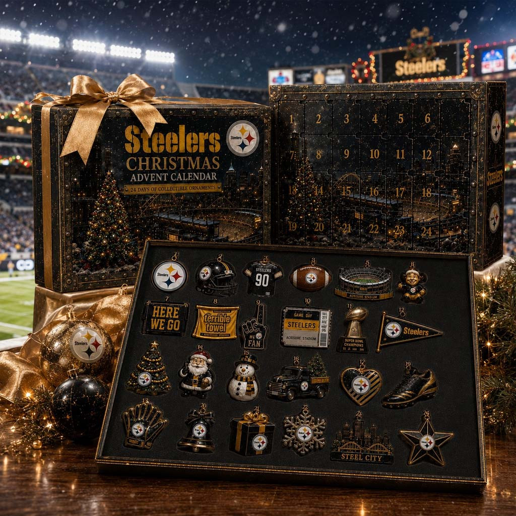 Pittsburgh Steelers Christmas Advent Calendar Steelers Merch Gifts For Football Fans - Kdjoy Pittsburgh Steelers Christmas Advent Calendar Steelers Merch Gifts For Football Fans - Kdjoy