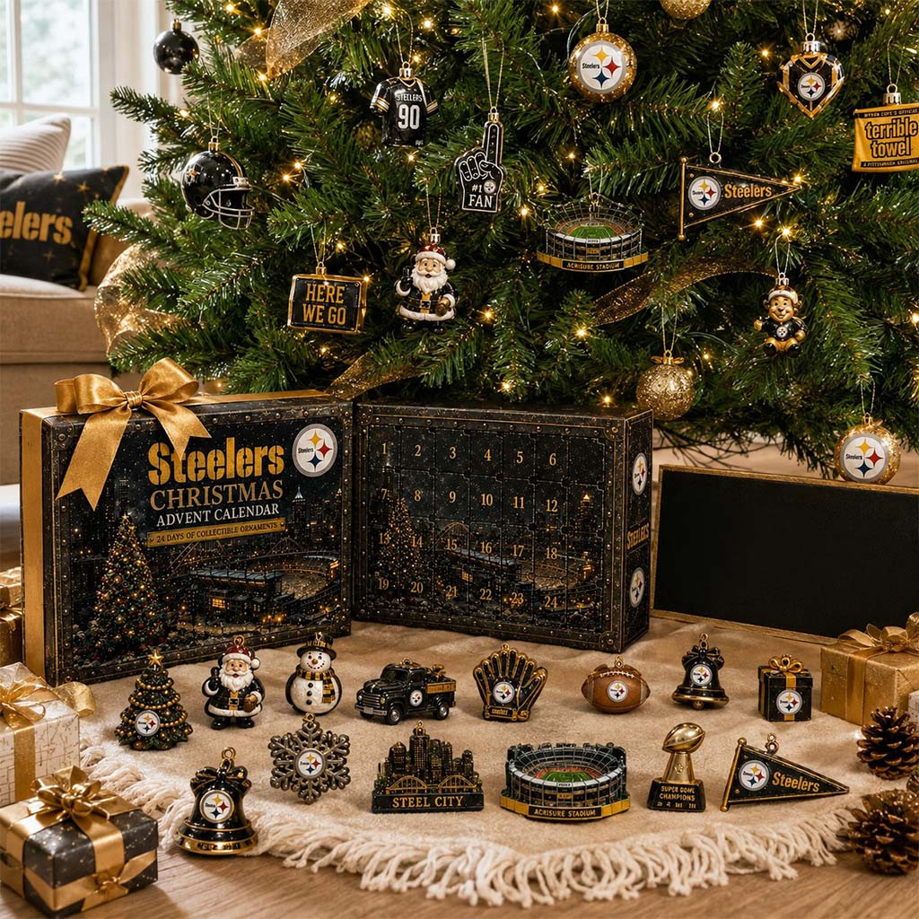 Pittsburgh Steelers Christmas Advent Calendar Steelers Merch Xmas Gifts For Football Lovers - Kdjoy Pittsburgh Steelers Christmas Advent Calendar Steelers Merch Xmas Gifts For Football Lovers - Kdjoy