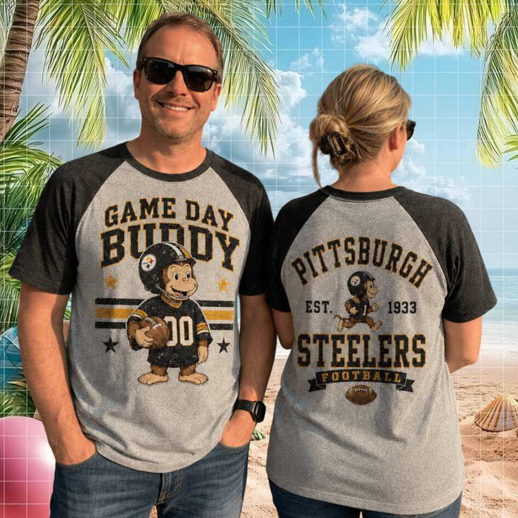 Pittsburgh Steelers Game Day Buddy Football Mascot Shirt Steelers Merch Football Themed Gifts - Kdjoy Pittsburgh Steelers Game Day Buddy Football Mascot Shirt Steelers Merch Football Themed Gifts - Kdjoy