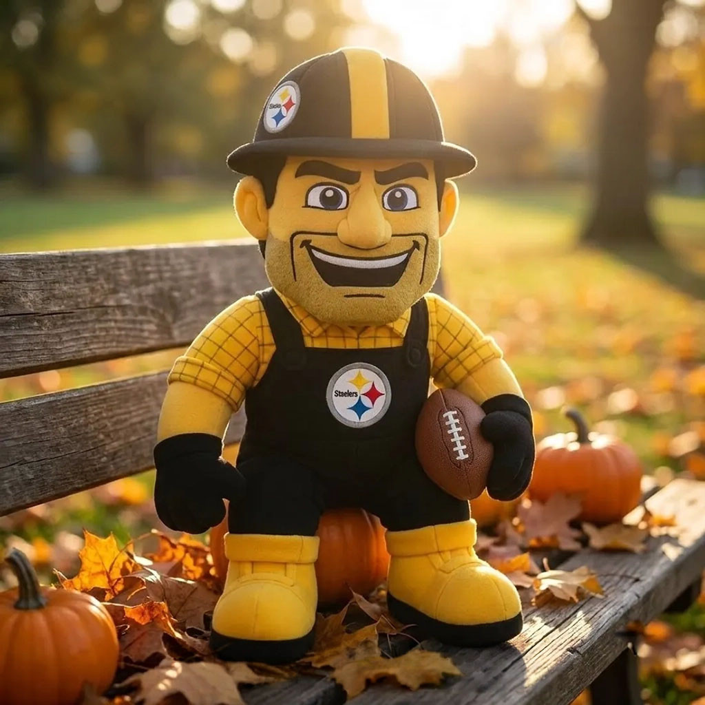 Pittsburgh Steelers Mascot Plush Pillow Steelers Merch Presents For Football Fans - Kdjoy