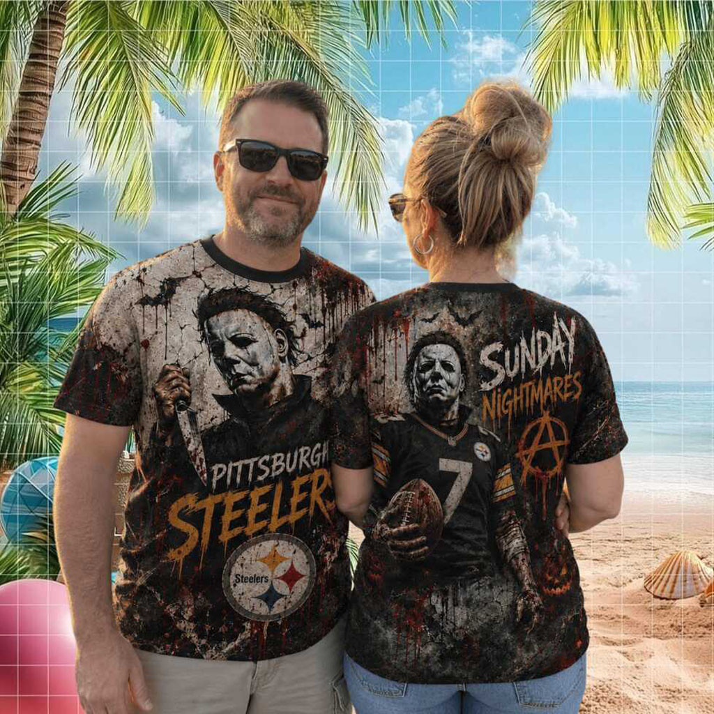 Pittsburgh Steelers Michael Myers Sunday Nightmares Shirt Steelers Merch Football Fan Gifts - Kdjoy