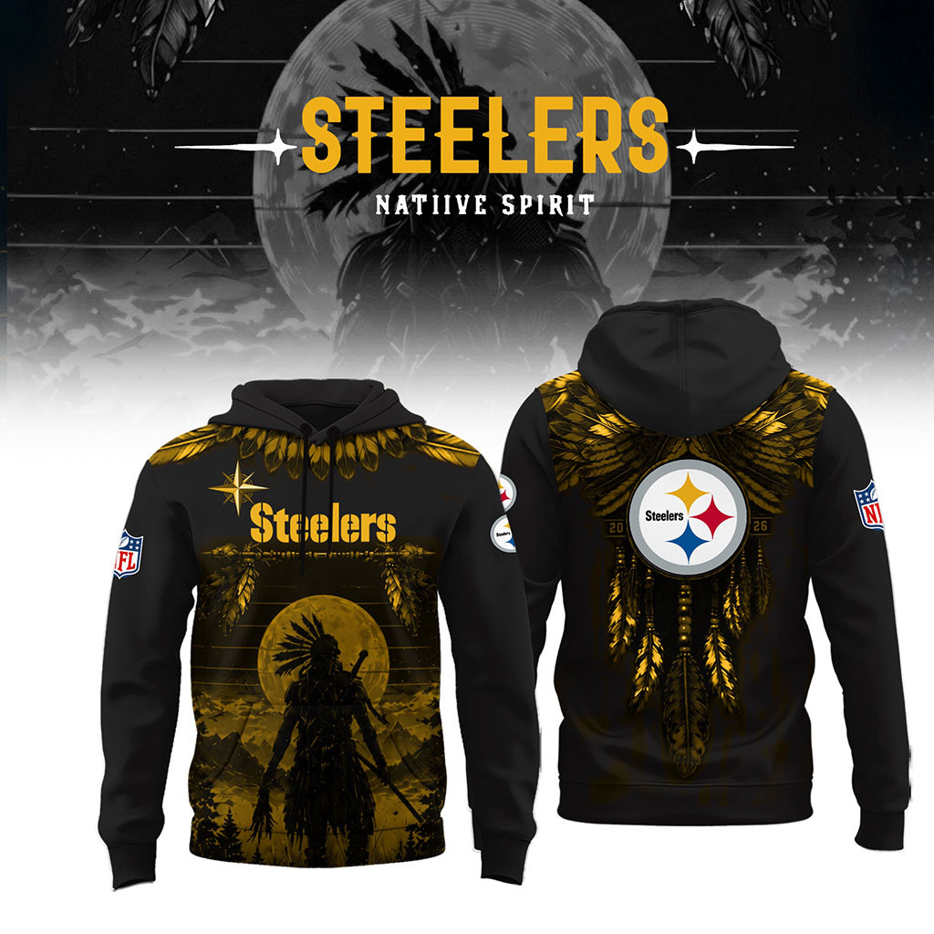 Pittsburgh Steelers Native Spirit Heritage Hoodie 2026 Steelers Merch Present For Football Fans - Kdjoy