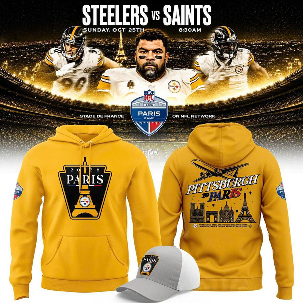 Pittsburgh Steelers Paris Game 2026 Hoodie Steelers Merch Best Gift For Football Lovers - Kdjoy