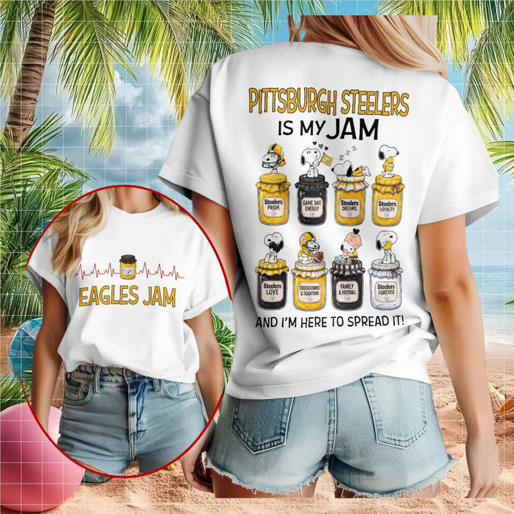 Pittsburgh Steelers Snoopy Is My Jam Football Shirt Pittsburgh Steelers Merch Game Day Gifts - Kdjoy Pittsburgh Steelers Snoopy Is My Jam Football Shirt Pittsburgh Steelers Merch Game Day Gifts - Kdjoy