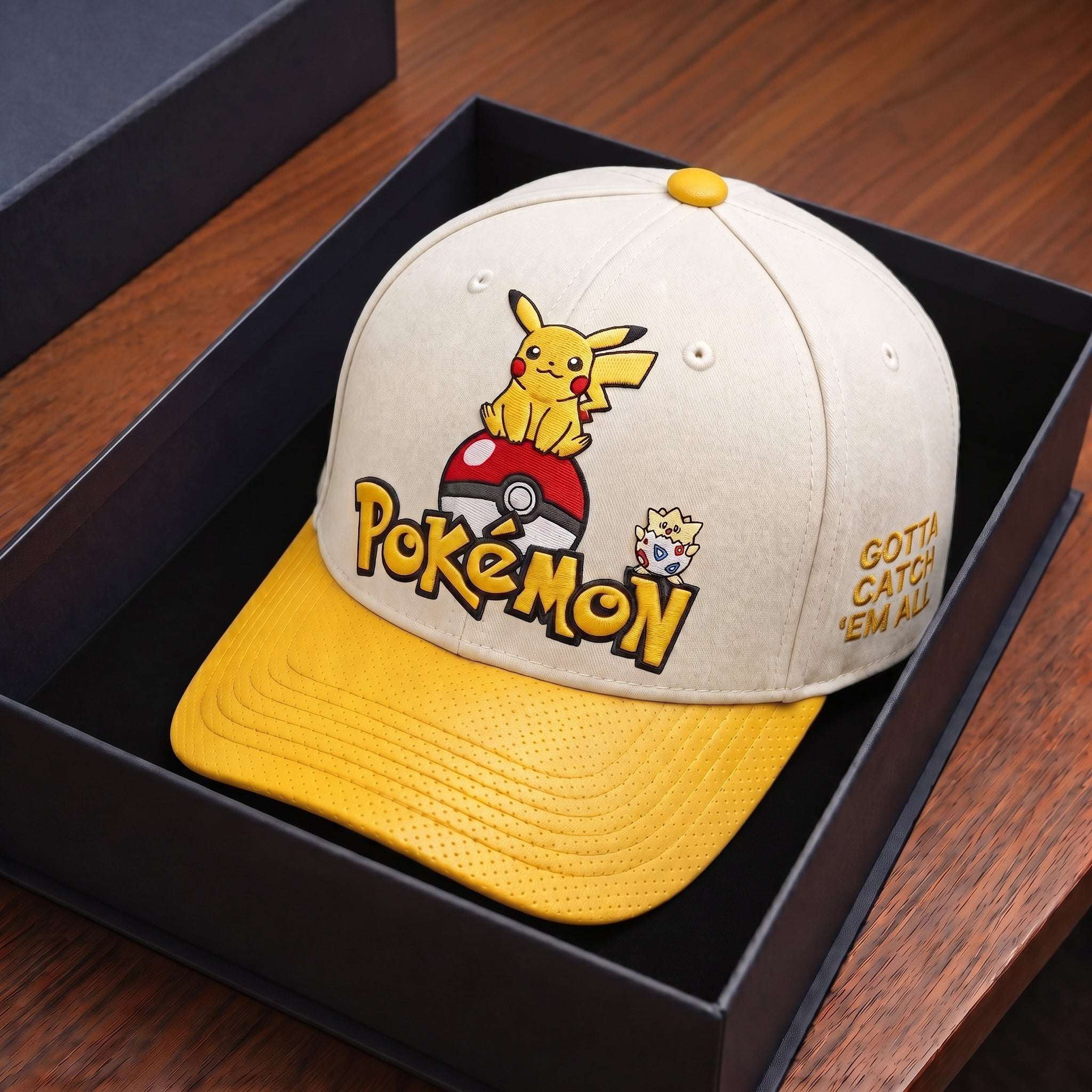 Pokemon Merch Gotta Catch Em All Hat Embroidered Best Gifts For Boyfriend - Kdjoy