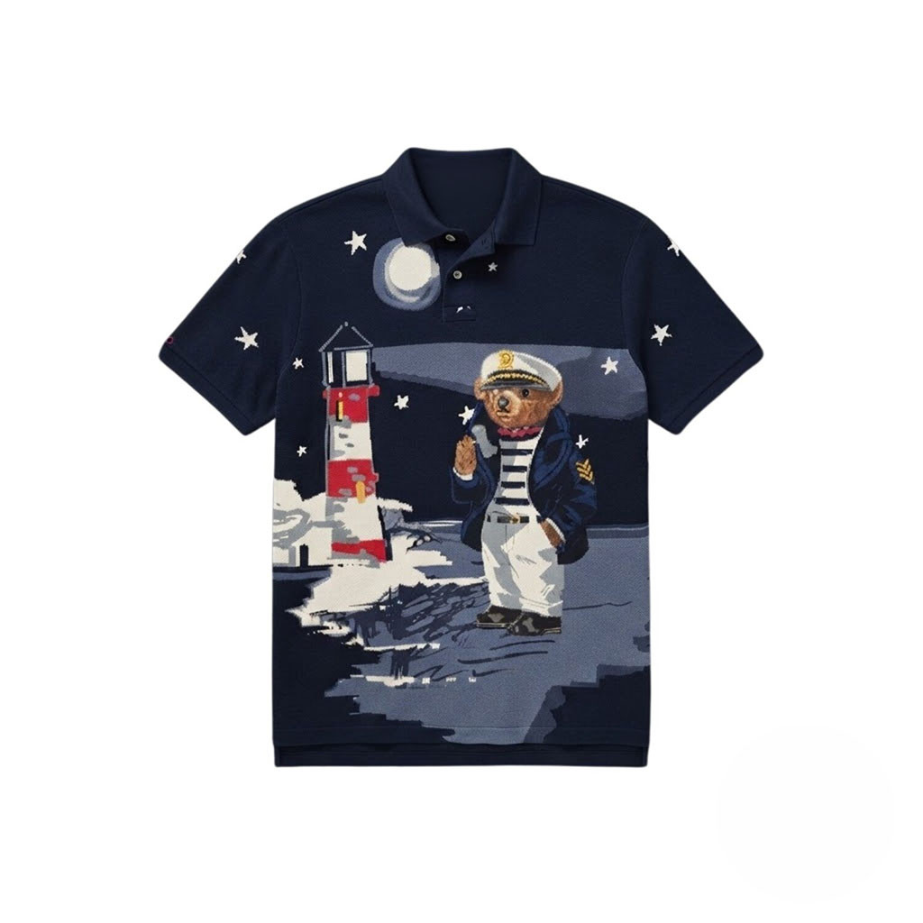 Polo Ralph Lauren Nautical Bear Polo Shirt Birthday Gift For Husband