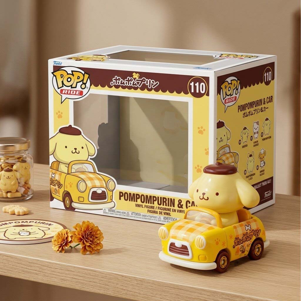 Pompompurin And Car Funko Pop Cute Display Room Decorations Gifts For Besties - Kdjoy
