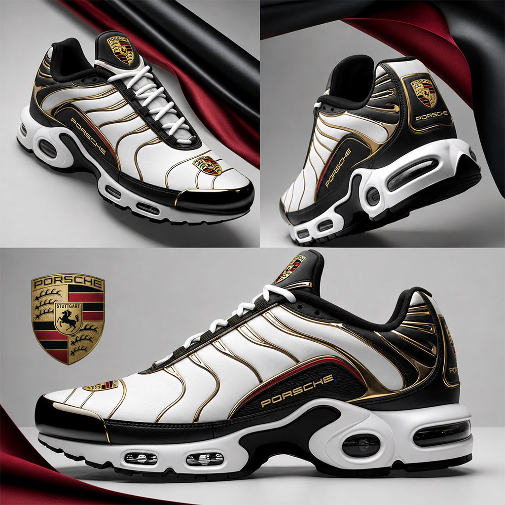 Pors Racing Sneakers Sport Fashion Shoes Gifts For Motorsport Lovers - Kdjoy