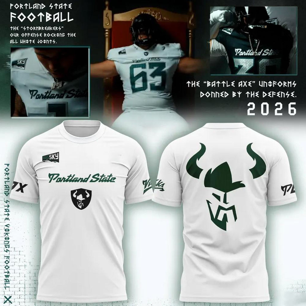 Portland State Vikings Battle Axe 2026 T-Shirt PS Vikings Merch Present For Him - Kdjoy Portland State Vikings Battle Axe 2026 T-Shirt PS Vikings Merch Present For Him - Kdjoy