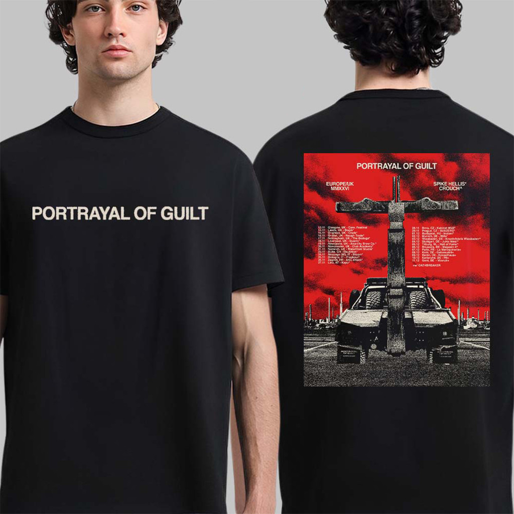Portrayal Of Guilt Merch Beginning Of The End Europe And UK 2026 Tour T-Shirt Fan Gear - Kdjoy