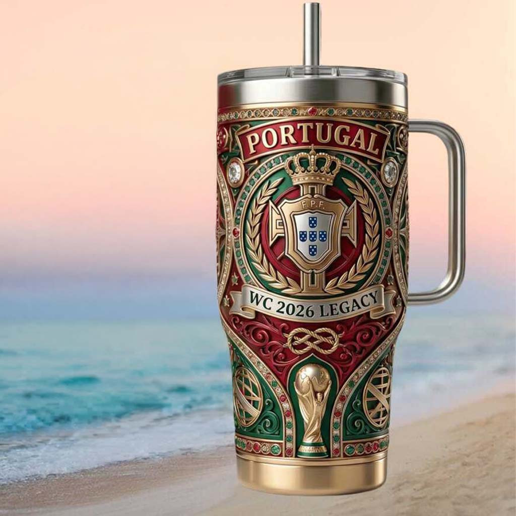 Portugal National Team WC 2026 Legacy Tumbler Portugal National Football Team Merch Fan Gifts - Kdjoy