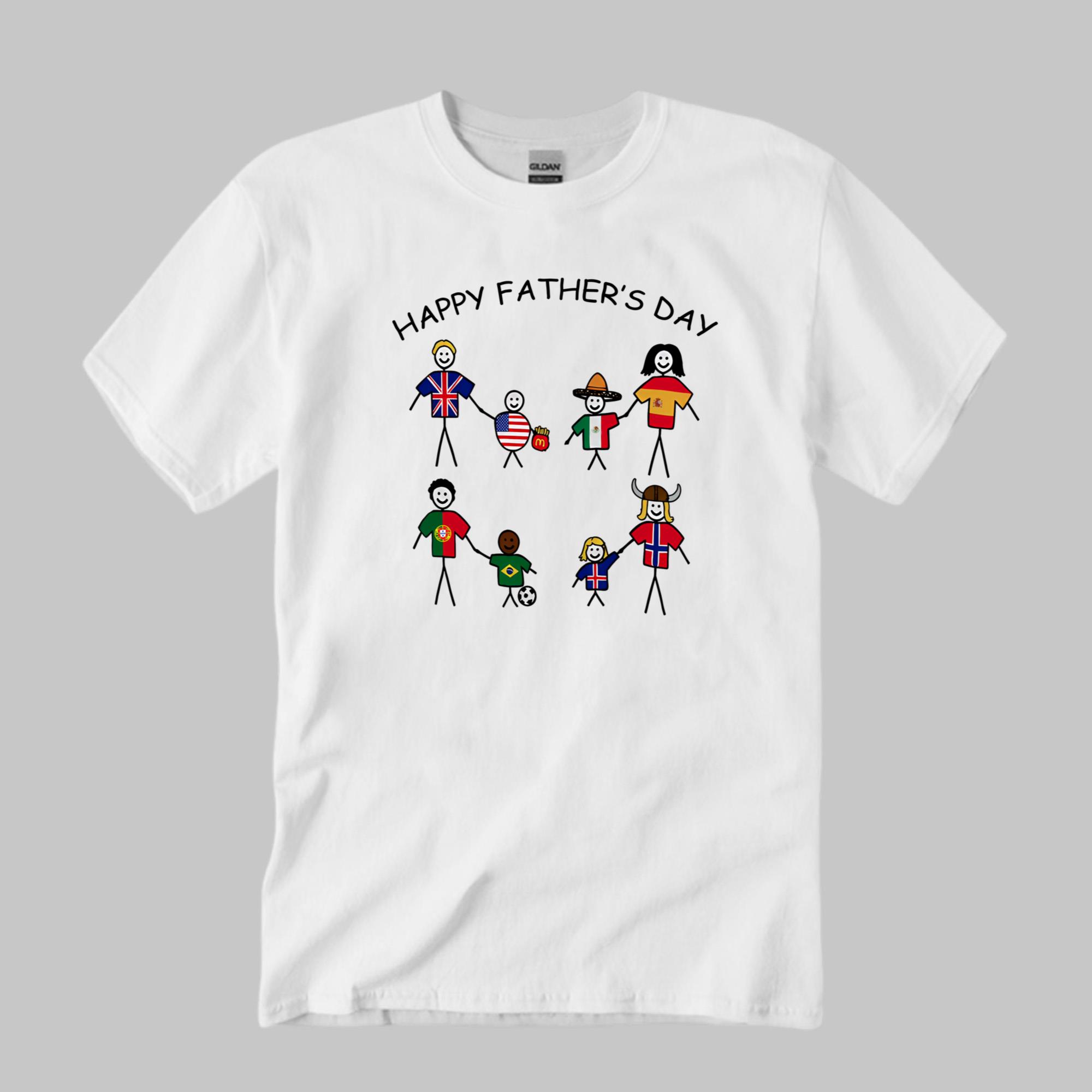 Portugal Spain Happy Father's Day Shirt Gift Ideas For Football Lovers - Kdjoy