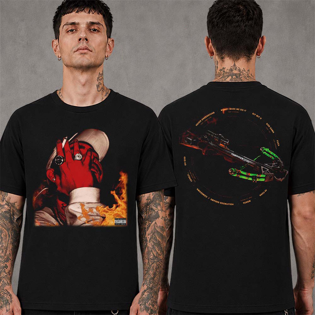 Post Malone August 26 Album Cover Art With Tracklist T-Shirt Post Malone Merch Fans Gifts - Kdjoy