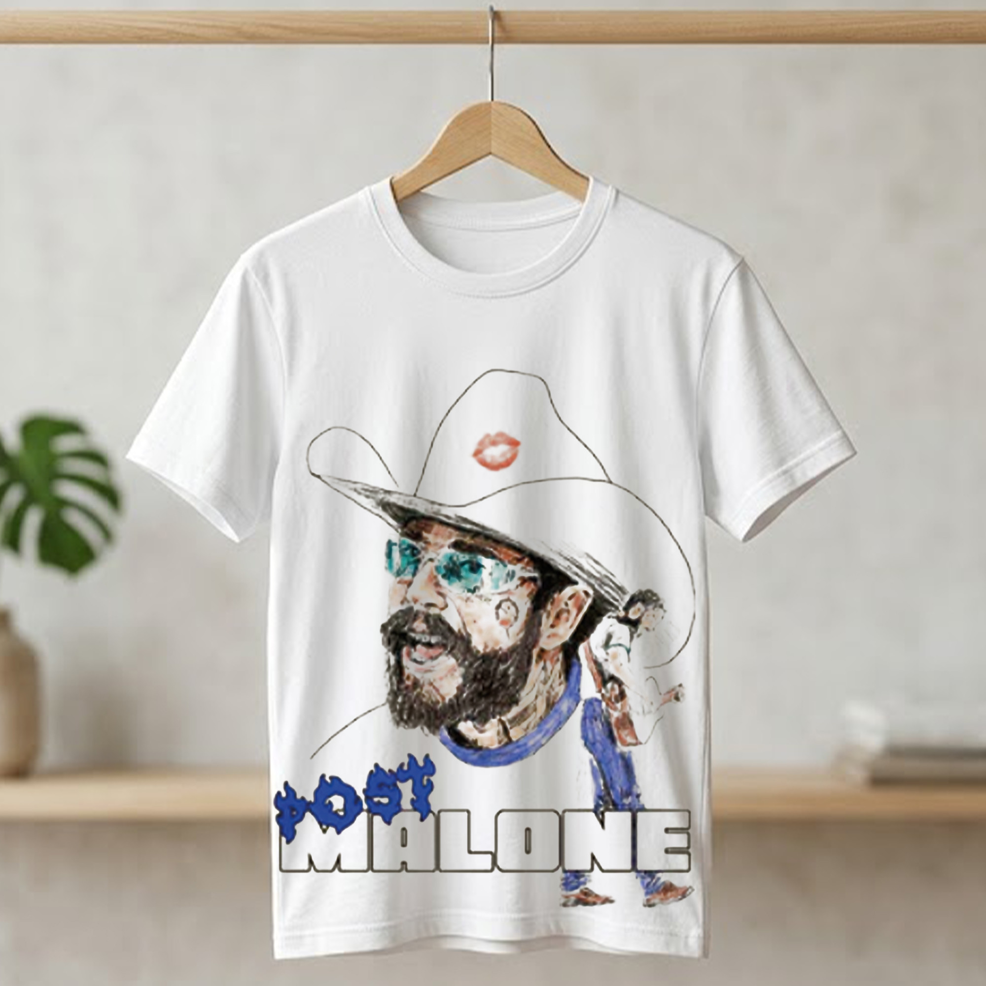 Post Malone Blue World Cup 2026 Shirt Post Malone Merch Gift Ideas For Fans - Kdjoy