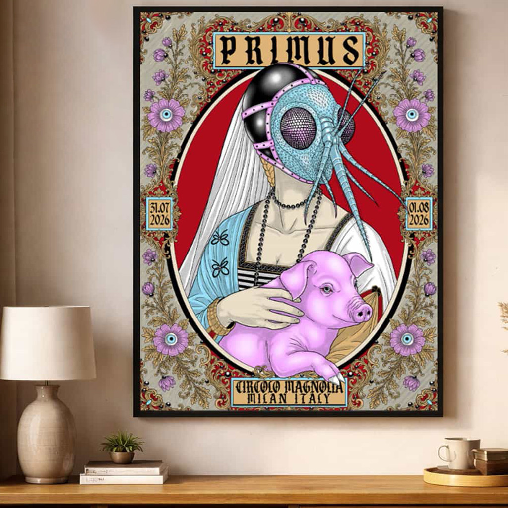 Primus Band Milan Italy 2026 Event Poster Primus Merch Birthday Gifts For Music Lovers - Kdjoy Primus Band Milan Italy 2026 Event Poster Primus Merch Birthday Gifts For Music Lovers - Kdjoy