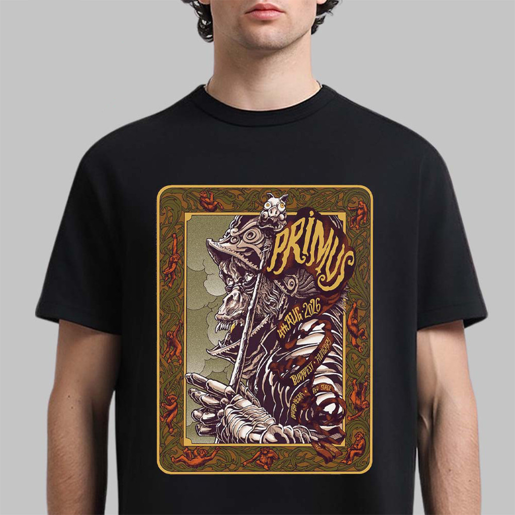 Primus Budapest Hungary 2026 Event Poster T-Shirt Primus Merch Present - Kdjoy