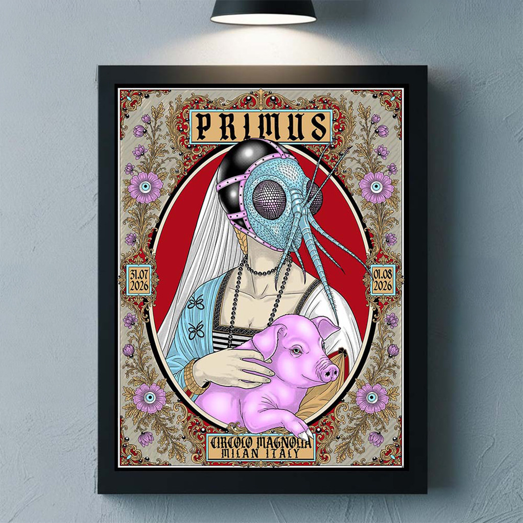 Primus Merch Milan Italy 2026 Poster At Circolo Magnolia On 31 July And 1 August 2026 Poster - Kdjoy