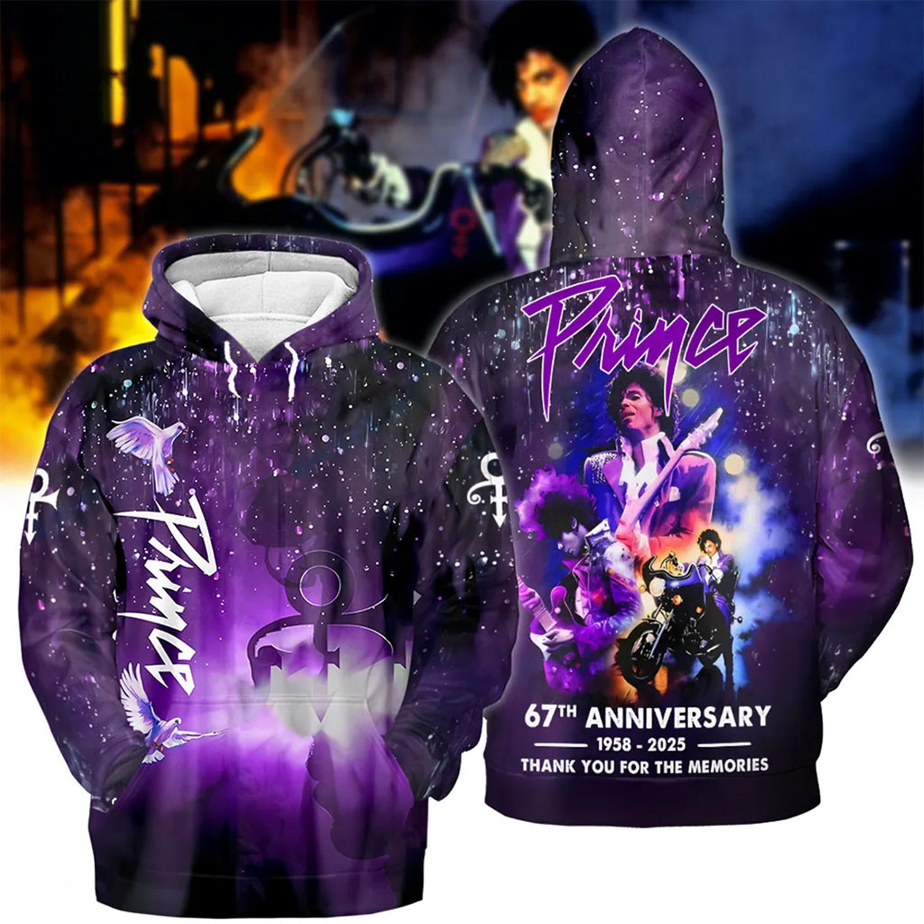 Prince 67th Anniversary Purple Hoodie Prince Merch Music Related Gifts For Guys - Kdjoy Prince 67th Anniversary Purple Hoodie Prince Merch Music Related Gifts For Guys - Kdjoy