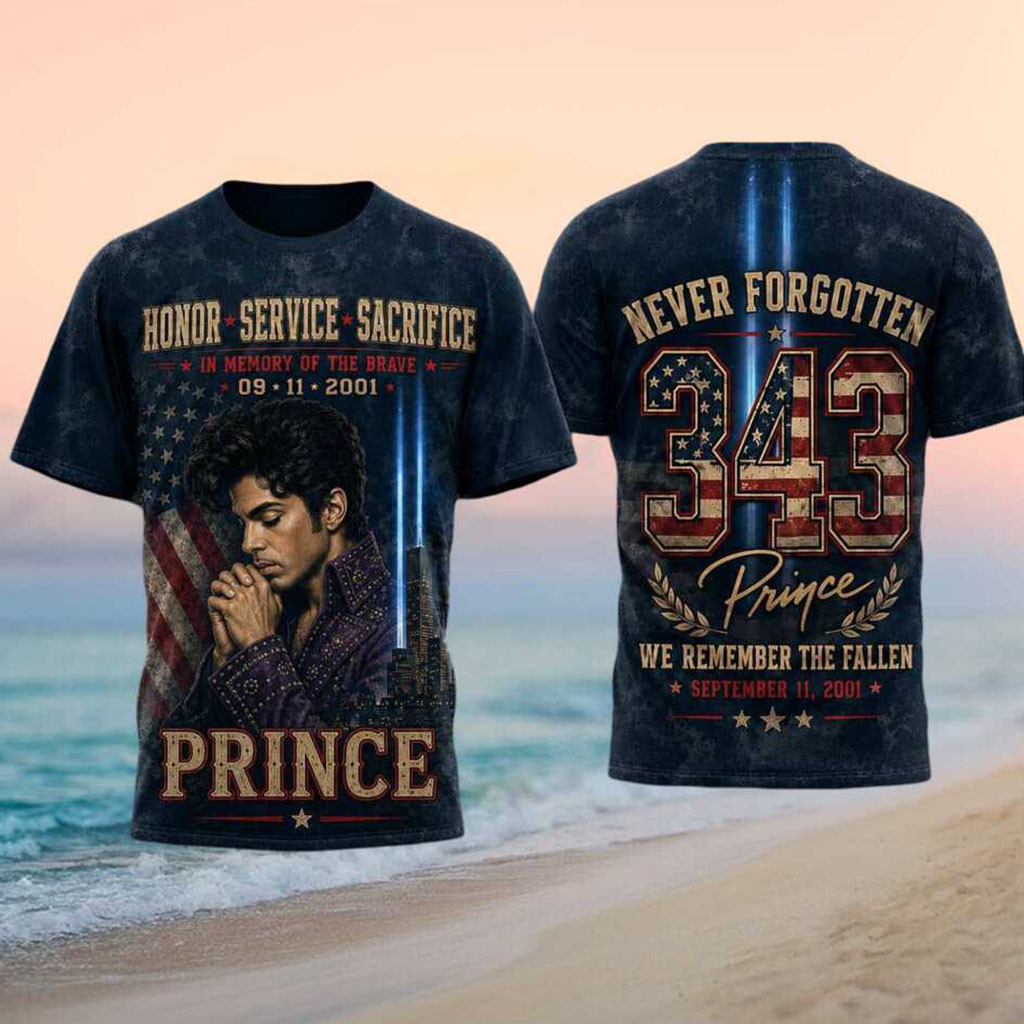 Prince September 11 Never Forgotten Prince Memorial Shirt Prince Merch Patriotic Gifts - Kdjoy