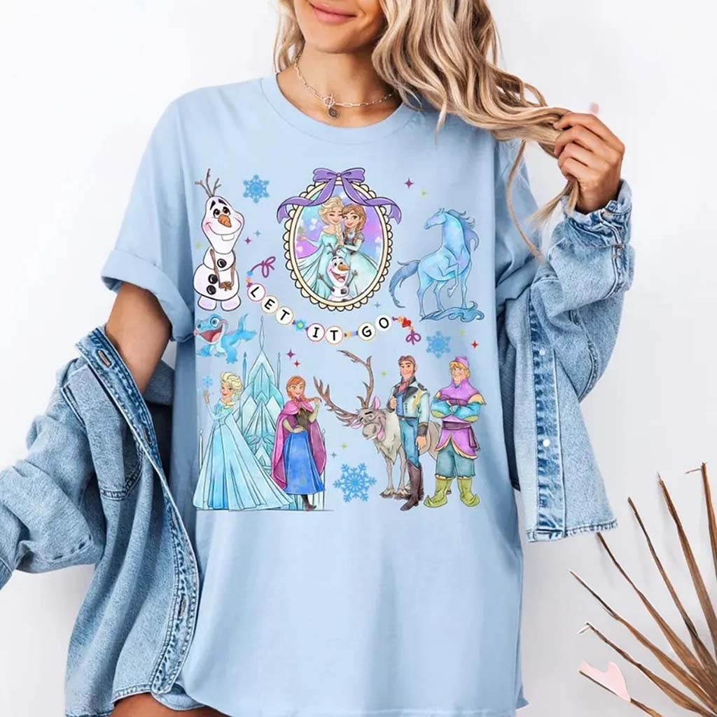 Princess Elsa T-Shirt Let It Go Shirt Frozen Merch Best Birthday Gift For Daughters - Kdjoy Princess Elsa T-Shirt Let It Go Shirt Frozen Merch Best Birthday Gift For Daughters - Kdjoy