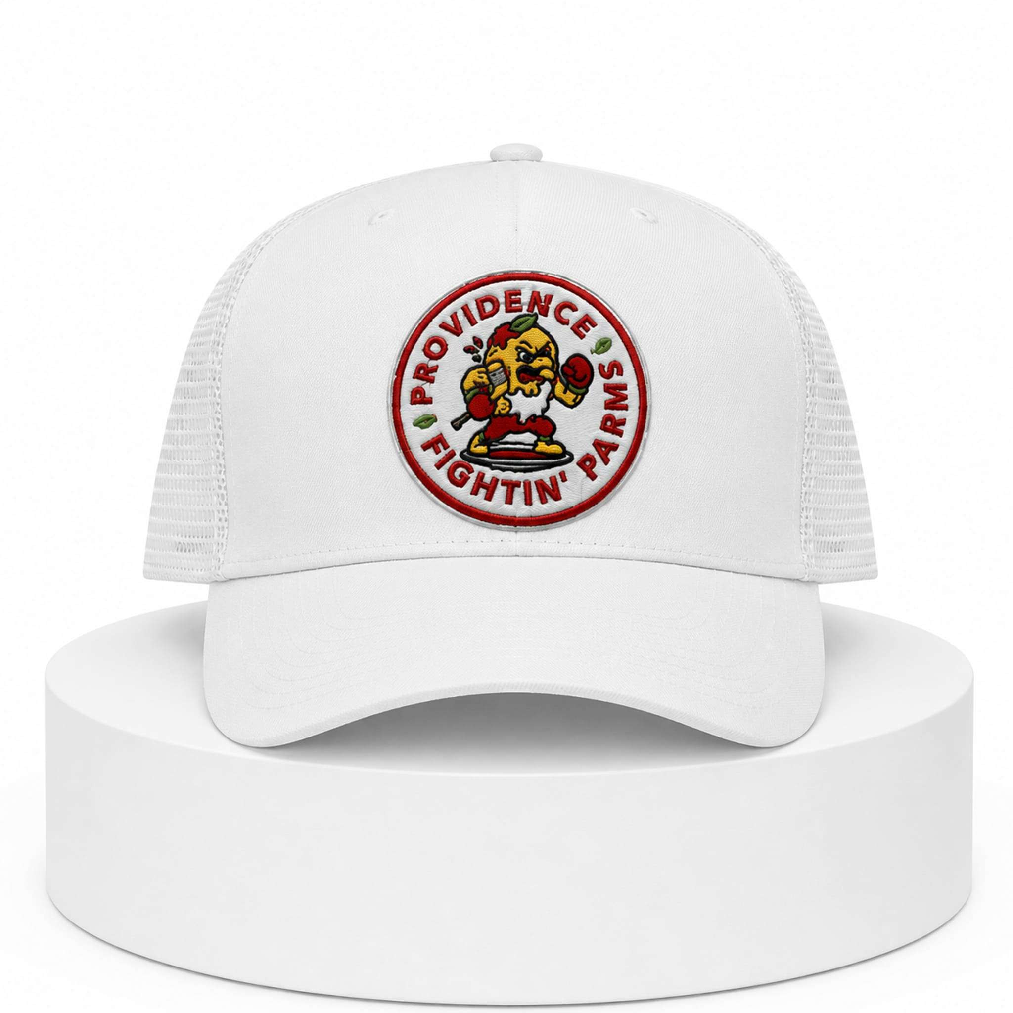 Providence Bruins Fightin Parms Trucker Hat 2026 Embroidered Providence Bruins Merch Fan Gifts - Kdjoy