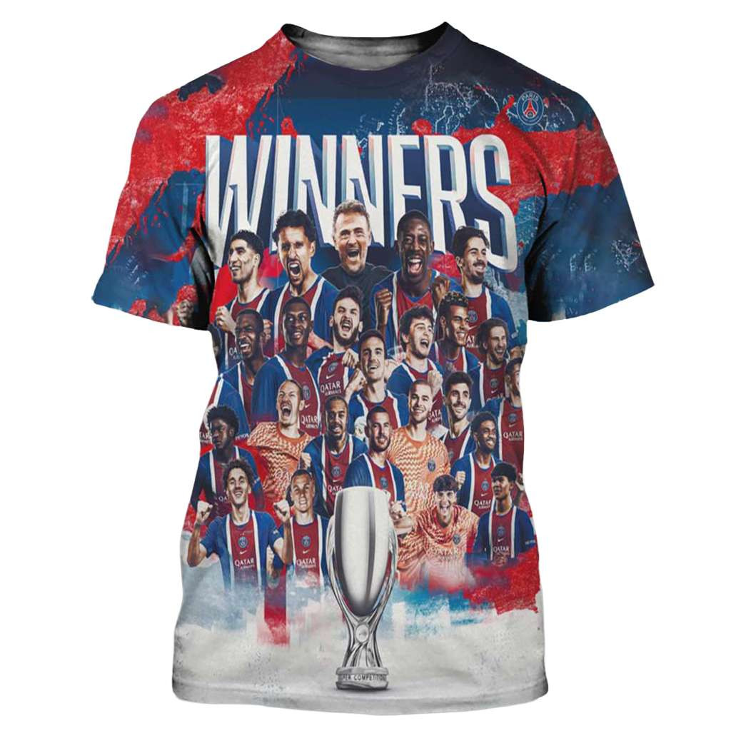 PSG Paris Saint-Germain 2026 UEFA SuperCup Champions Shirt PSG Paris Saint-Germain Merch - Kdjoy PSG Paris Saint-Germain 2026 UEFA SuperCup Champions Shirt PSG Paris Saint-Germain Merch - Kdjoy