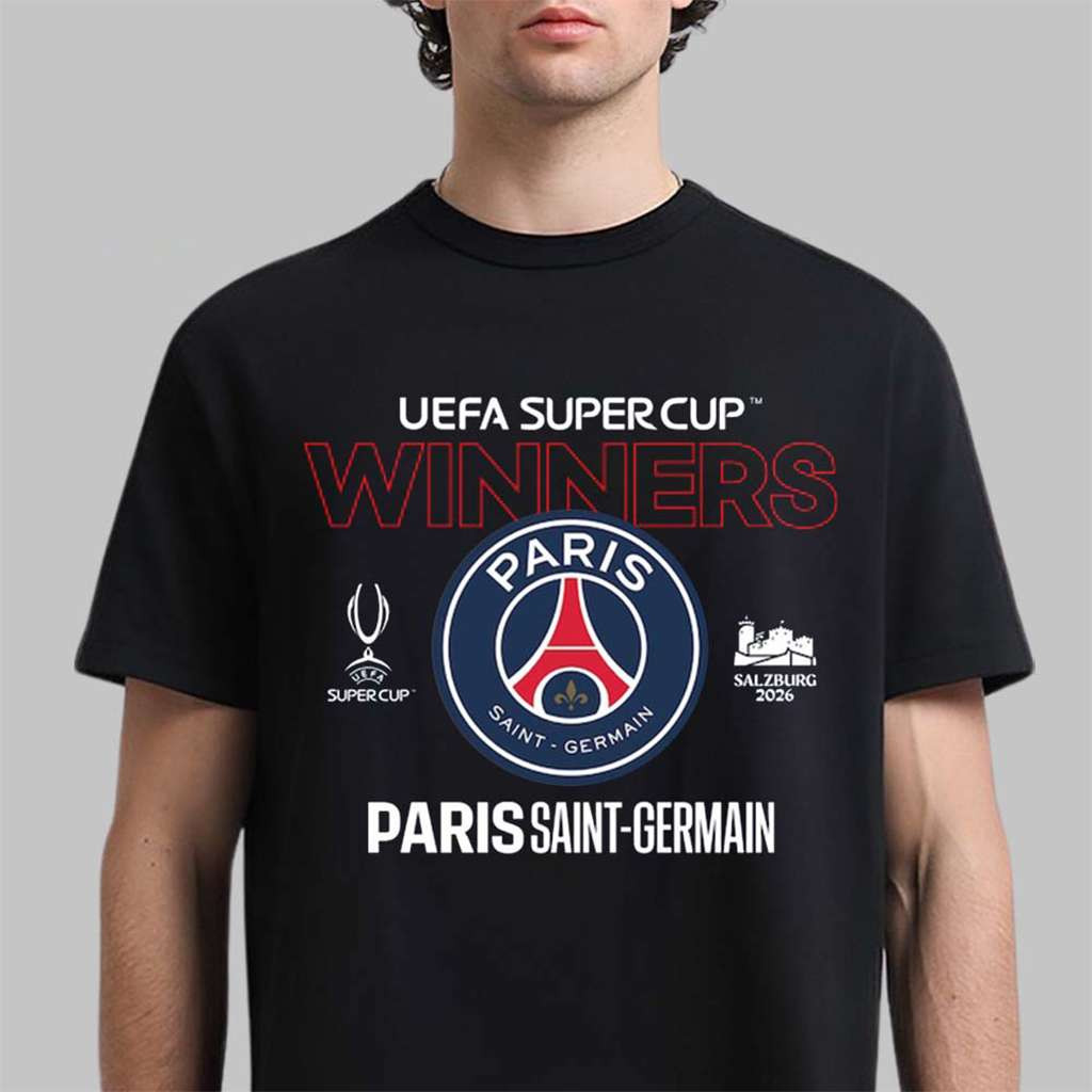 PSG Paris Saint-Germain 2026 UEFA SuperCup Winners T-Shirt PSG Paris Saint-Germain Merch - Kdjoy PSG Paris Saint-Germain 2026 UEFA SuperCup Winners T-Shirt PSG Paris Saint-Germain Merch - Kdjoy