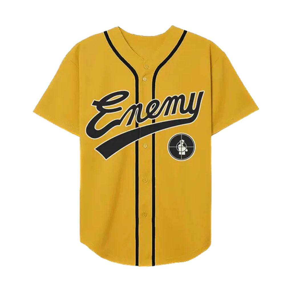 Public Enemy Merch 2026 Fight The Power Gold Baseball Jersey Enemy Jersey Gift For Fans - Kdjoy Public Enemy Merch 2026 Fight The Power Gold Baseball Jersey Enemy Jersey Gift For Fans - Kdjoy