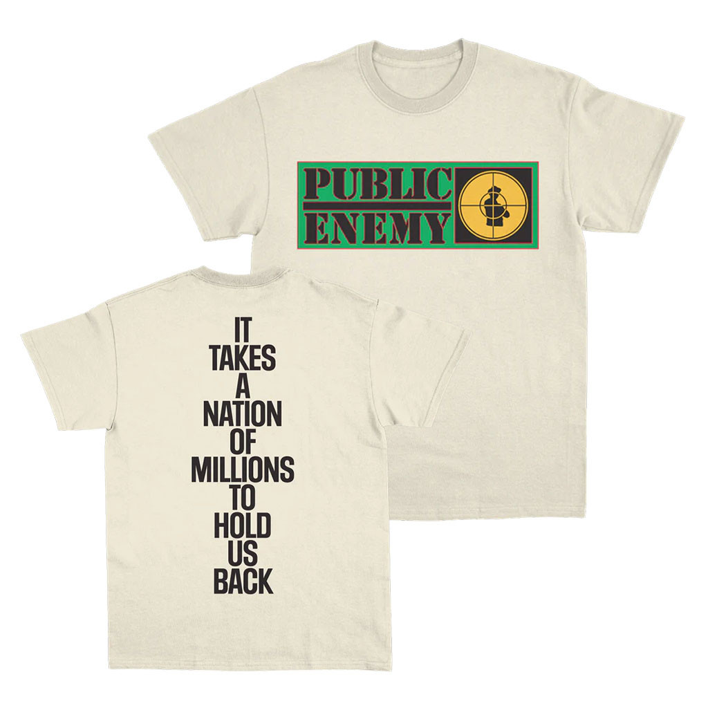 Public Enemy Merch 2026 Nation Stack Text T-Shirt Gift Ideas For Hip Hop Lovers - Kdjoy